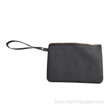Promotion Coin Purses Made of Satin with Wrist and Metal Zipper